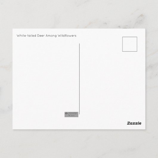 Briefkaart van de wilde bloemen (Achterkant)