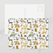 Briefkaart van de wilde dieren van de Grote Meren (Voorkant / Achterkant)