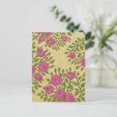 Briefkaart van de wilde Rozen (Staand voorkant)