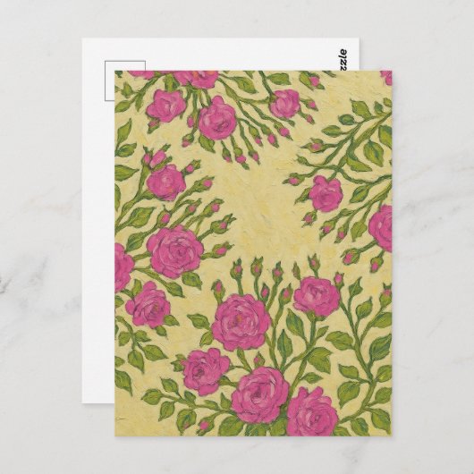 Briefkaart van de wilde Rozen (Voorkant / Achterkant)