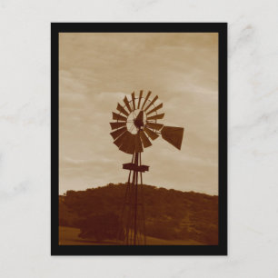 Briefkaart van de windmolen