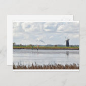 Briefkaart van de windmolen van de Norfolk Broads (Voorkant / Achterkant)