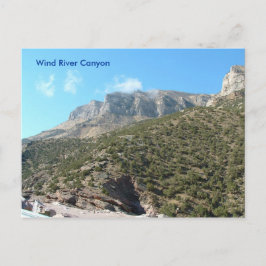 Briefkaart van de windrivier Canyon
