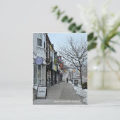 Briefkaart van de winter in Bloor Street West, Tor (Staand voorkant)