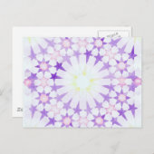 briefkaart van de "Wisteria"-islamitische meetkund (Voorkant / Achterkant)