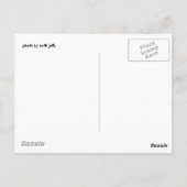briefkaart van de woestijnkerk (Achterkant)