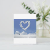 briefkaart van de wolken van de liefde (Staand voorkant)