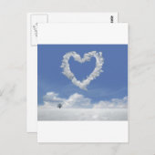 briefkaart van de wolken van de liefde (Voorkant / Achterkant)