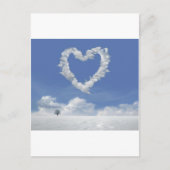 briefkaart van de wolken van de liefde (Voorkant)