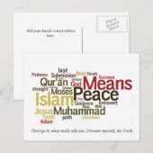 briefkaart van de woordvoerder-islam dawah (Voorkant / Achterkant)