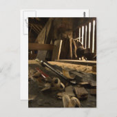 Briefkaart van de workshop van Carpenters Bezige (Voorkant / Achterkant)