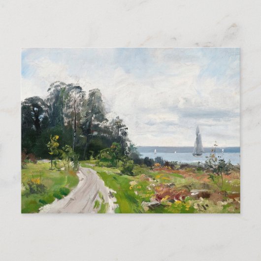 Briefkaart van de Zeilboten van Abrahamsson (Voorkant)