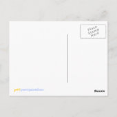 briefkaart van de zeilorkonijn Happy Day (Achterkant)