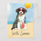 Briefkaart van de zomergrensligging (Voorkant)