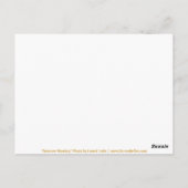 Briefkaart van de zomermorgen (Achterkant)