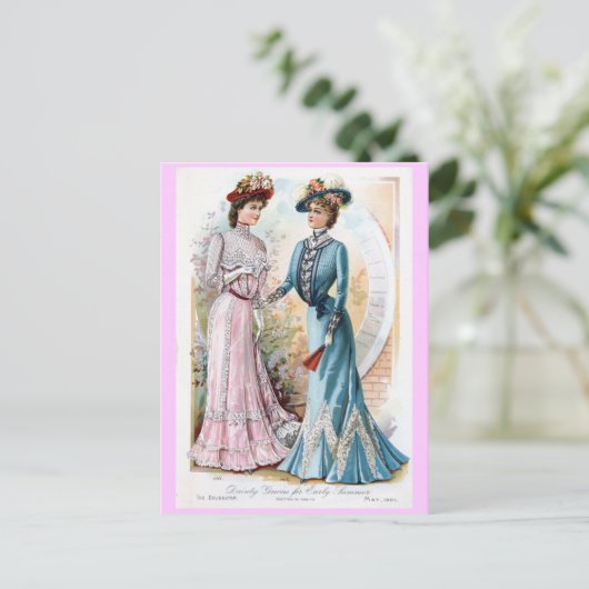 Briefkaart van de zomerpersen van 1901 (Staand voorkant)