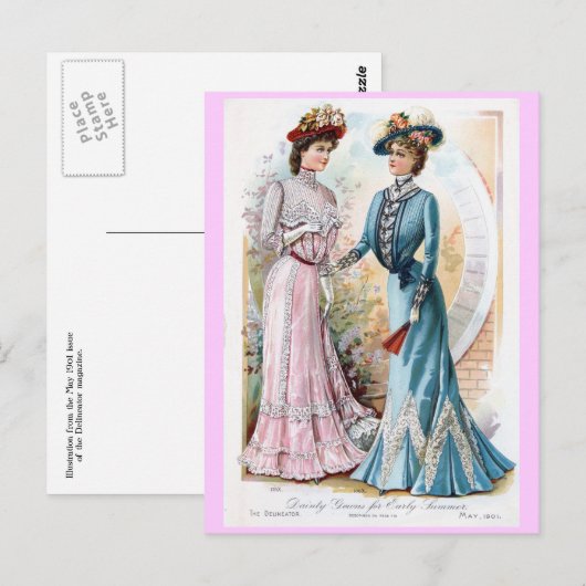  Briefkaart van de zomerpersen van 1901 (Voorkant / Achterkant)