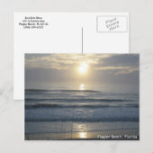 Briefkaart van de Zonnegeweer van Flagler Beach (Voorkant / Achterkant)
