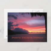 briefkaart van de zonsondergang in Puerto Vallarta (Voorkant / Achterkant)