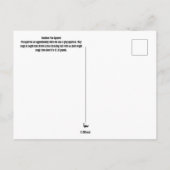 Briefkaart van de Zuidelijke Fox Squirrel (Achterkant)