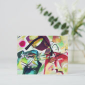 Briefkaart van de Zwarte Arch Kandinsky (Staand voorkant)