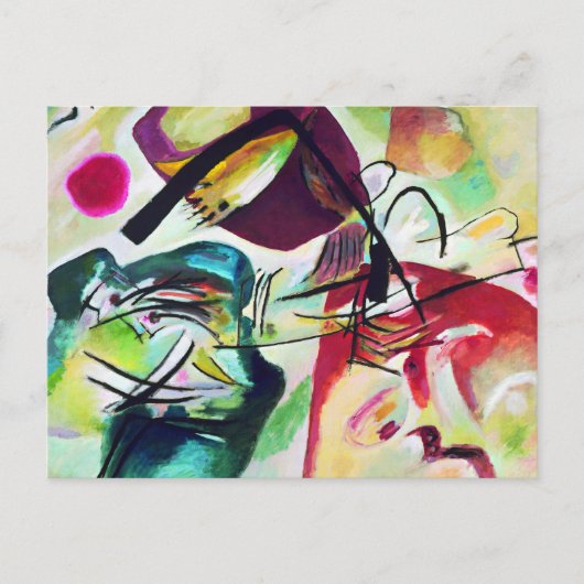 Briefkaart van de Zwarte Arch Kandinsky (Voorkant)