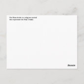 Briefkaart van de zwarte en de goudvlinder (Achterkant)