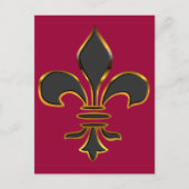 Briefkaart van de zwarte en de goudvlinder (Voorkant)