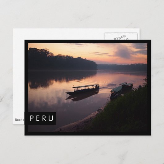 Briefkaart van de zwarte rand van het regenwoud in (Voorkant / Achterkant)