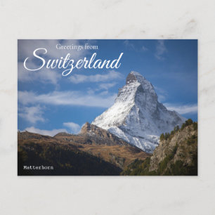 Briefkaart van de Zwitserse Matterhorn