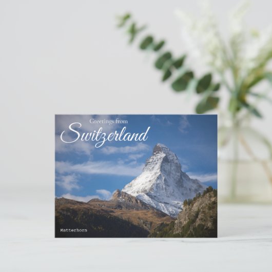 Briefkaart van de Zwitserse Matterhorn (Staand voorkant)