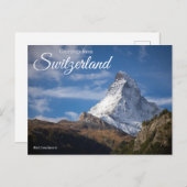 Briefkaart van de Zwitserse Matterhorn (Voorkant / Achterkant)