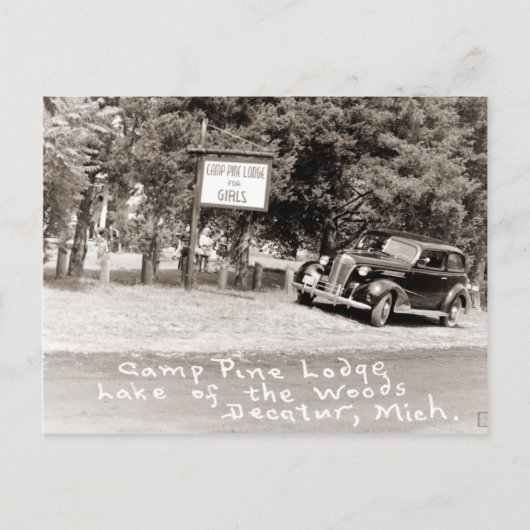 Briefkaart van Decatur Michigan (Voorkant)