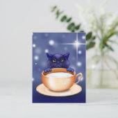 briefkaart van deelkat (Staand voorkant)