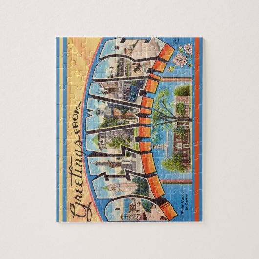  Briefkaart van Delaware Legpuzzel (Verticaal)