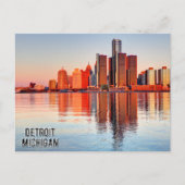 Briefkaart van Detroit Michigan (Voorkant)