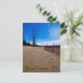 Briefkaart van Deur County Beach (Staand voorkant)