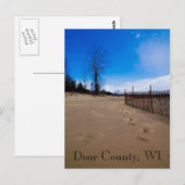 Briefkaart van Deur County Beach (Voorkant / Achterkant)