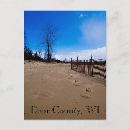 Briefkaart van Deur County Beach (Voorkant)