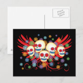 Briefkaart van Dia de los Muertos (Voorkant / Achterkant)