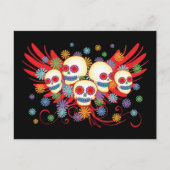 Briefkaart van Dia de los Muertos (Voorkant)