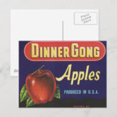 briefkaart van diner gong appels (Voorkant / Achterkant)