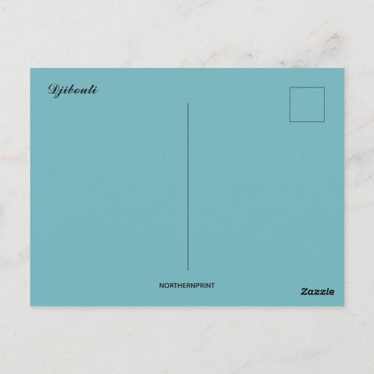 Briefkaart van Djibouti (Achterkant)