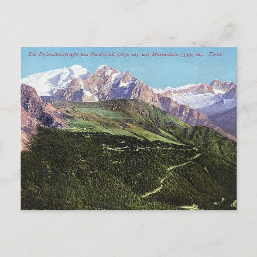 Briefkaart van Dolomites Italiaans  Briefkaart (Voorkant)