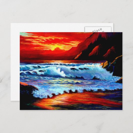 Briefkaart van doorgesneden doorsnede (Voorkant / Achterkant)