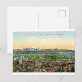  Briefkaart van Downtown Spokane (Voorkant / Achterkant)