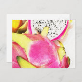 Briefkaart van drakenfruit (Voorkant / Achterkant)