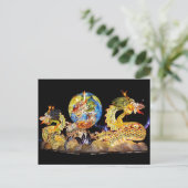 briefkaart van drakenvlotter (Staand voorkant)