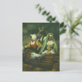 Briefkaart van drie heks (Staand voorkant)