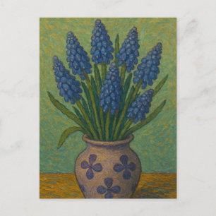 Briefkaart van druiven Hyacinth